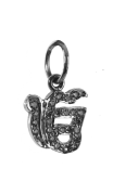 Ik Onkaar charm pendant silver